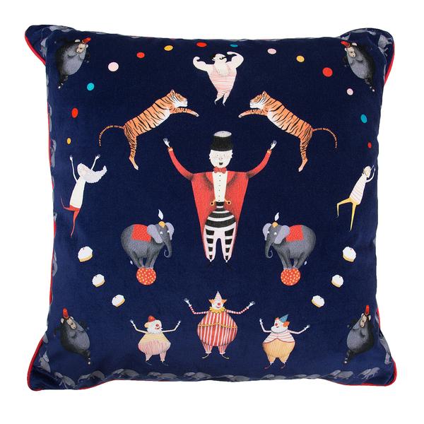 Circus Big Top Velvet Cushion